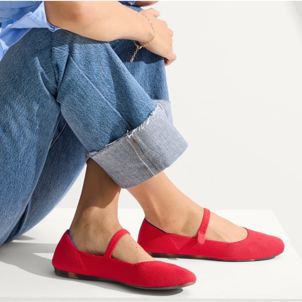 Rothy’s The Square Mary Jane in Lollipop Red